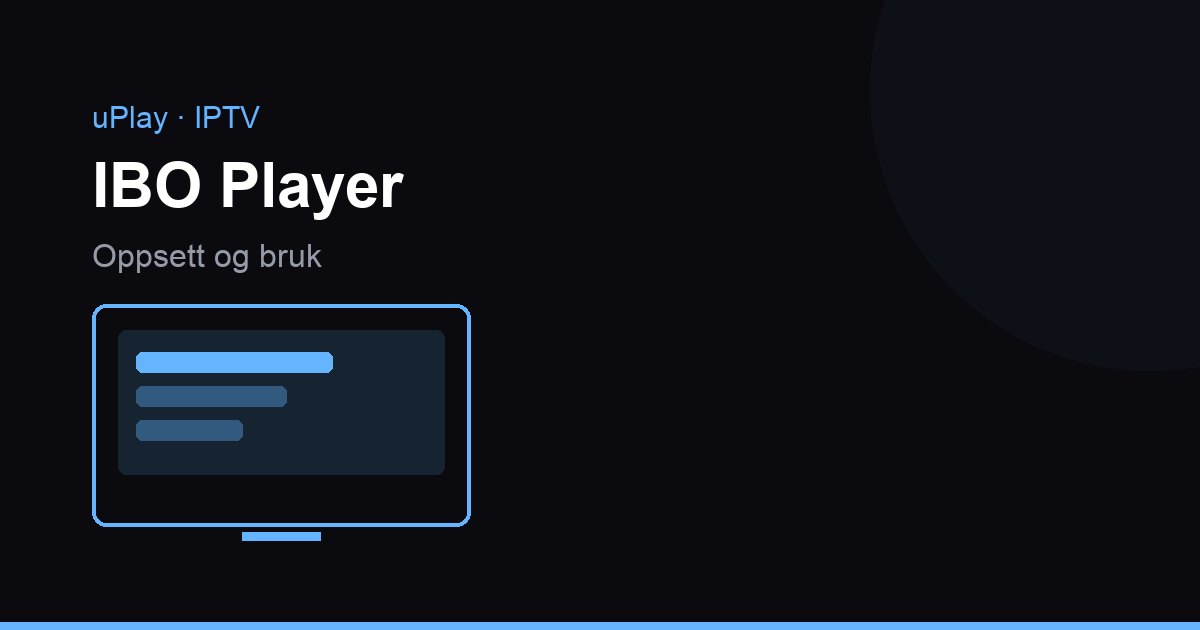 IBO Player: laiteavain, soittolista ja vianetsintä