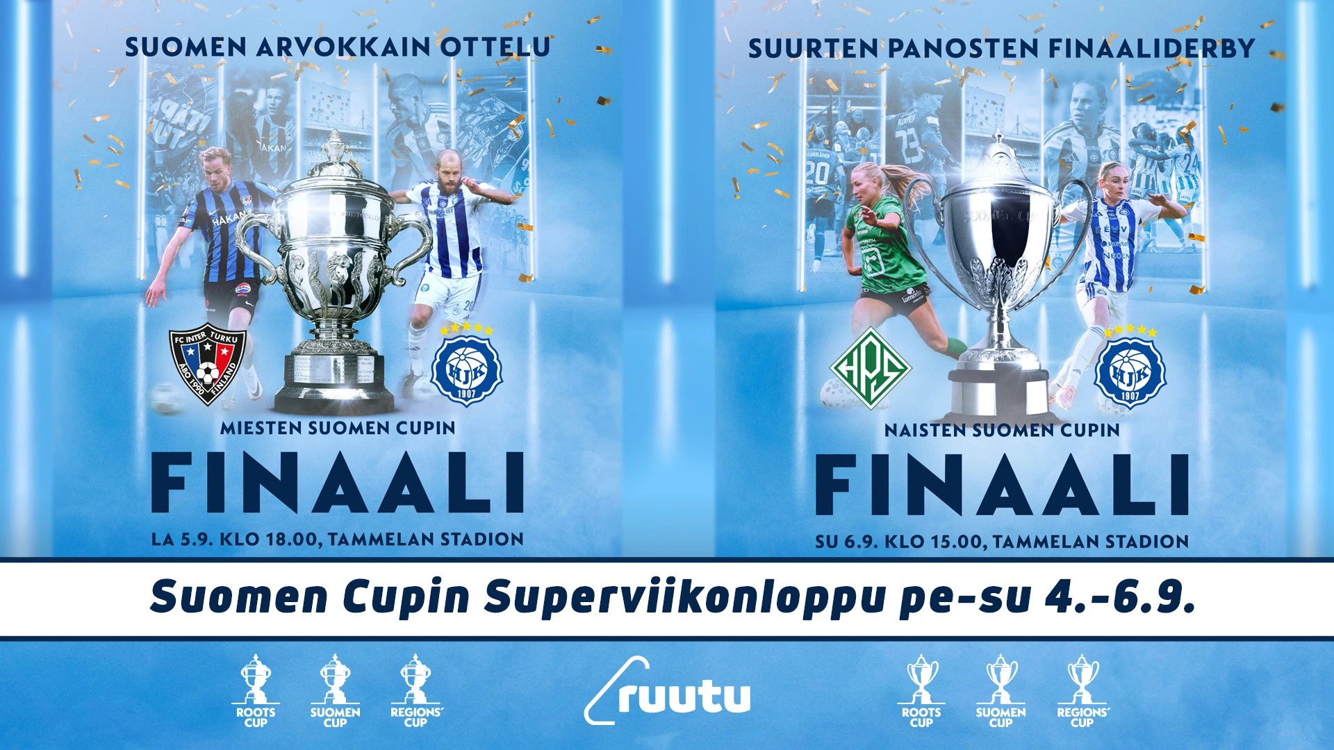 Suomen Cupin finaaliviikonloppu – miesten ja naisten finaalit suorana IPTV Suomessa